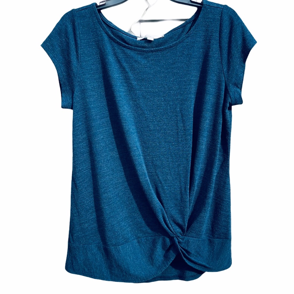 LOFT Knot Hem Tee Top - Picture 1 of 5